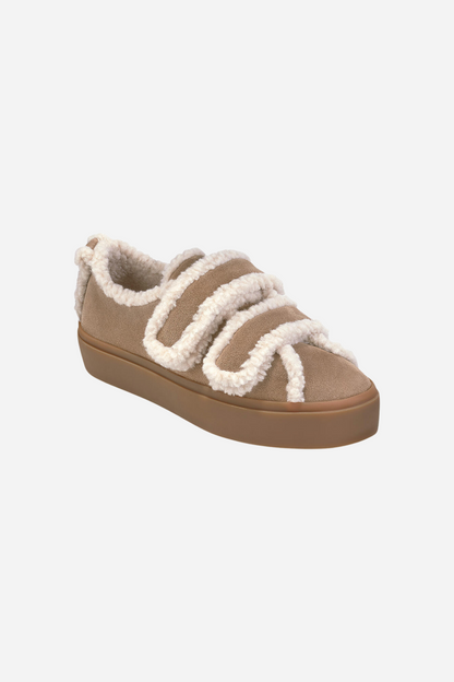 INUIKII - Vintersko - Light Beige - Shearling Low Velcro