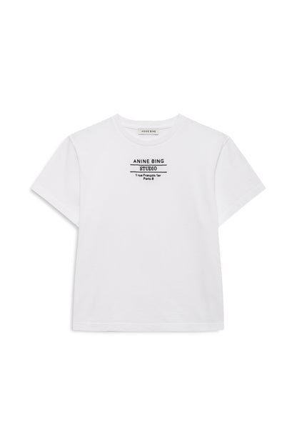 Anine Bing - T-shirt - White - Shelley Tee Studio