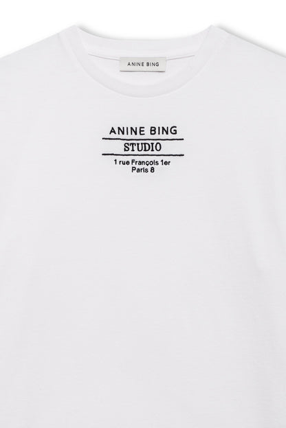 Anine Bing - T-shirt - White - Shelley Tee Studio