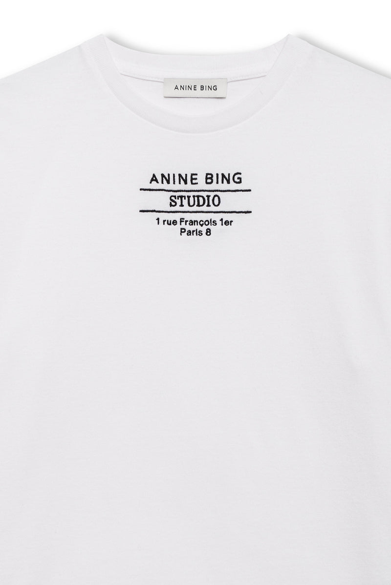 Anine Bing - T-shirt - White - Shelley Tee Studio