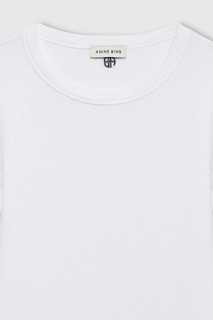 Anine Bing - T-shirt - White - Sixtine Tee Short Sleeve