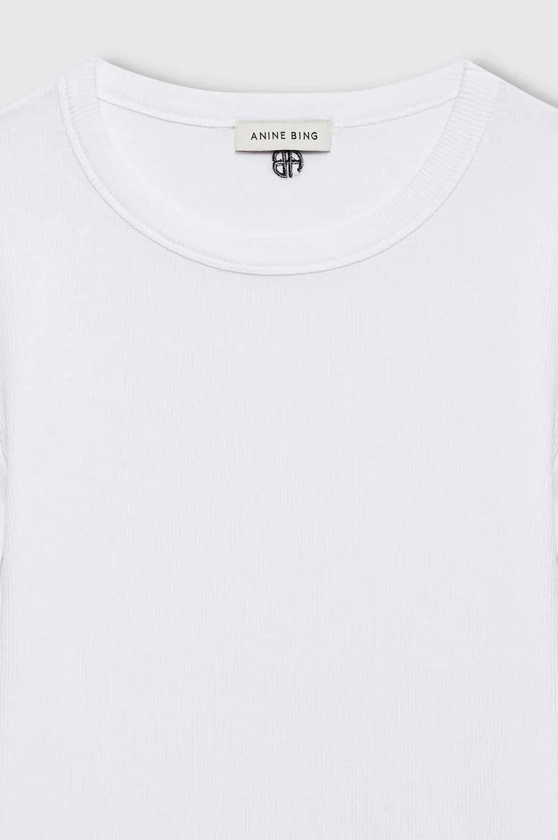 Anine Bing - T-shirt - White - Sixtine Tee Short Sleeve