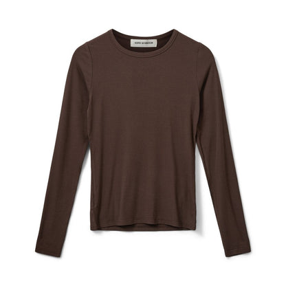 Sofie Schnoor - Langærmet viskose bluse - Brown - Petricia