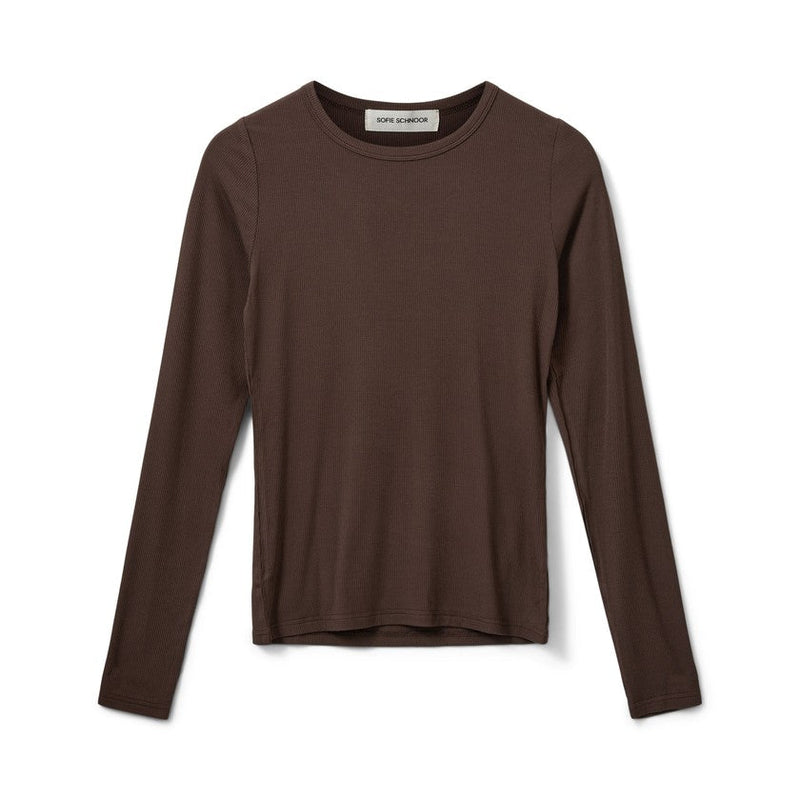 Sofie Schnoor - Langærmet viskose bluse - Brown - Petricia