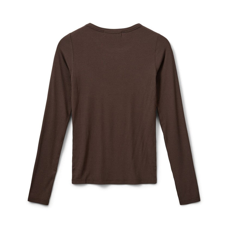 Sofie Schnoor - Langærmet viskose bluse - Brown - Petricia