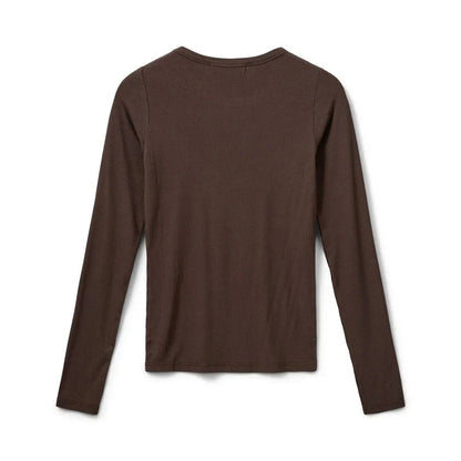 Sofie Schnoor - Langærmet viskose bluse - Brown - Petricia - Stilkompagniet.dk
