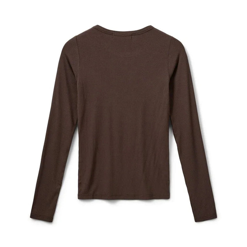 Sofie Schnoor - Langærmet viskose bluse - Brown - Petricia - Stilkompagniet.dk