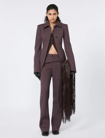 Sportmax - Fittet blazer - Coffee Plum - Bacio