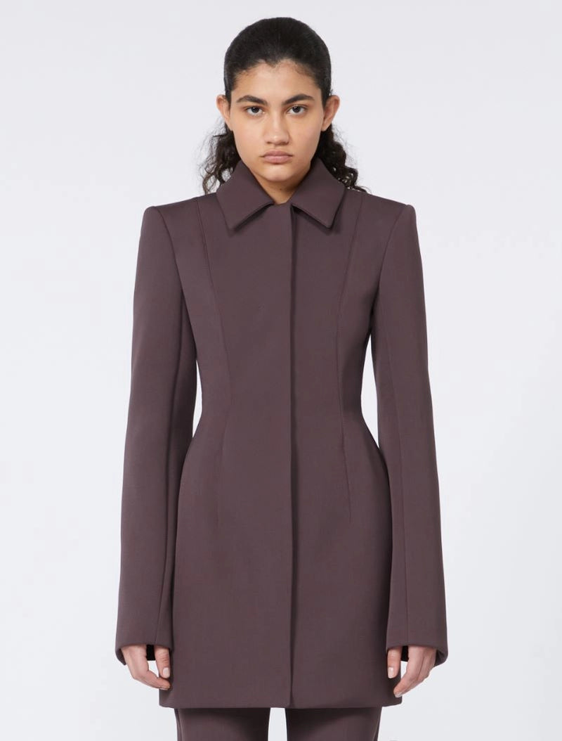 Sportmax - Fittet blazer - Coffee Plum - Bacio