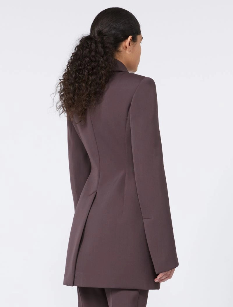 Sportmax - Fittet blazer - Coffee Plum - Bacio