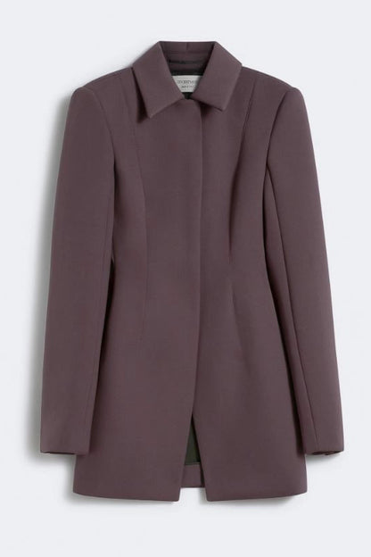 Sportmax - Fittet blazer - Coffee Plum - Bacio