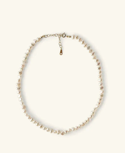 Andcopenhagen Jewelry - Halskæde - 18 karat guldbelagt 925 sterlingsølv - Timeless Pearl