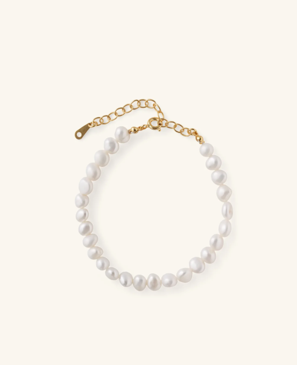 Andcopenhagen - Armbånd - 18 karat guldbelagt sterlingsølv - Timeless Pearl - Stilkompagniet.dk