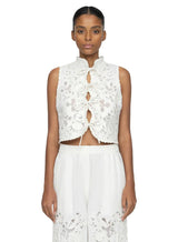 Sea New York Baylin Lace Vest Cream