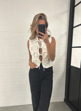 Sea New York Baylin Lace Vest Cream