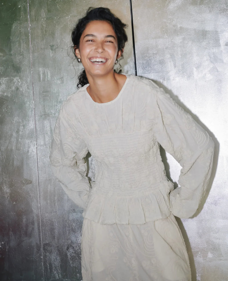 Sissel Edelbo - Bluse - Champagne - Iluna Top