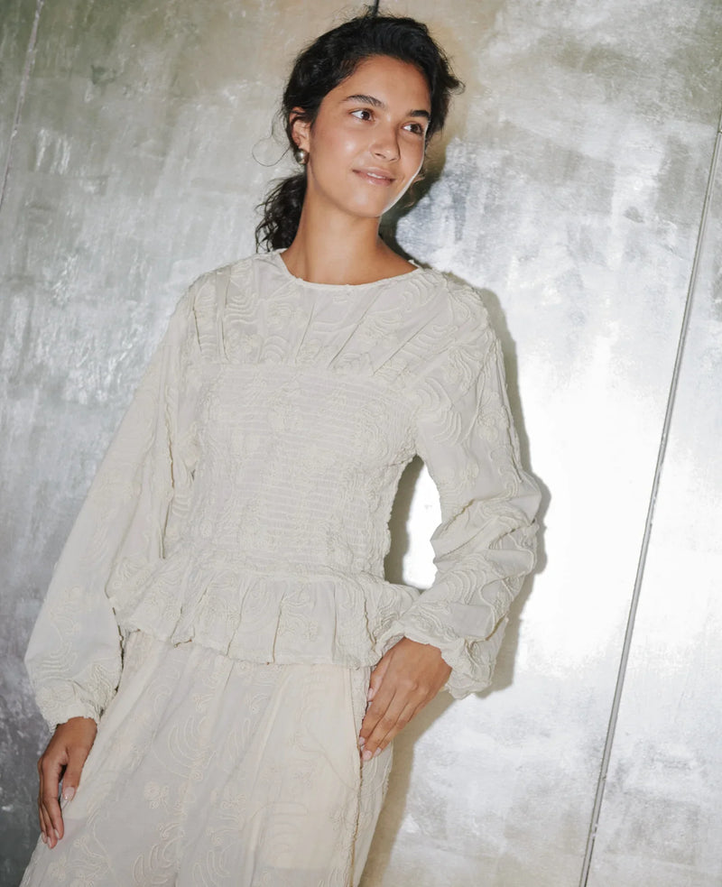 Sissel Edelbo - Bluse - Champagne - Iluna Top