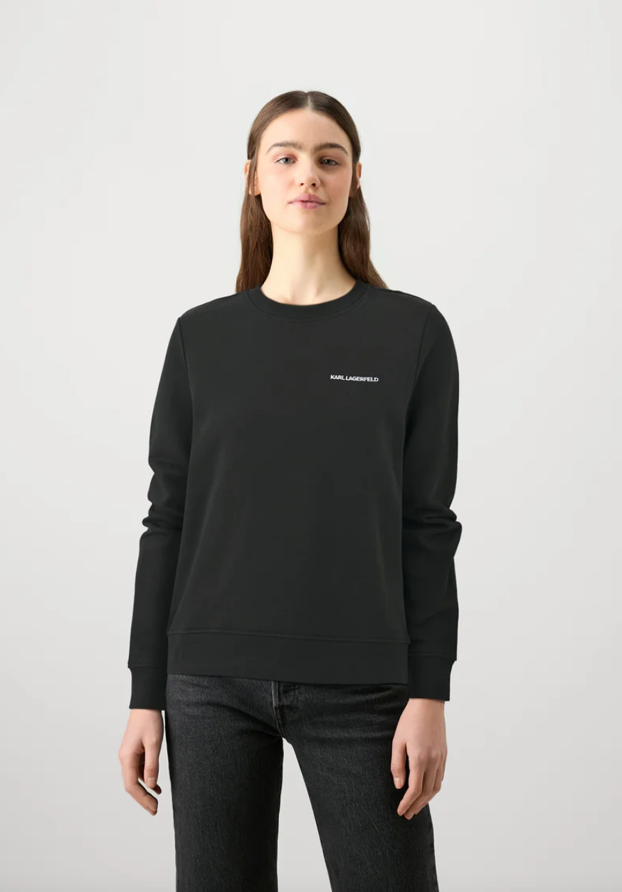 Karl Lagerfeld -Sweatshirt - Sort & Logo - Essential sweat