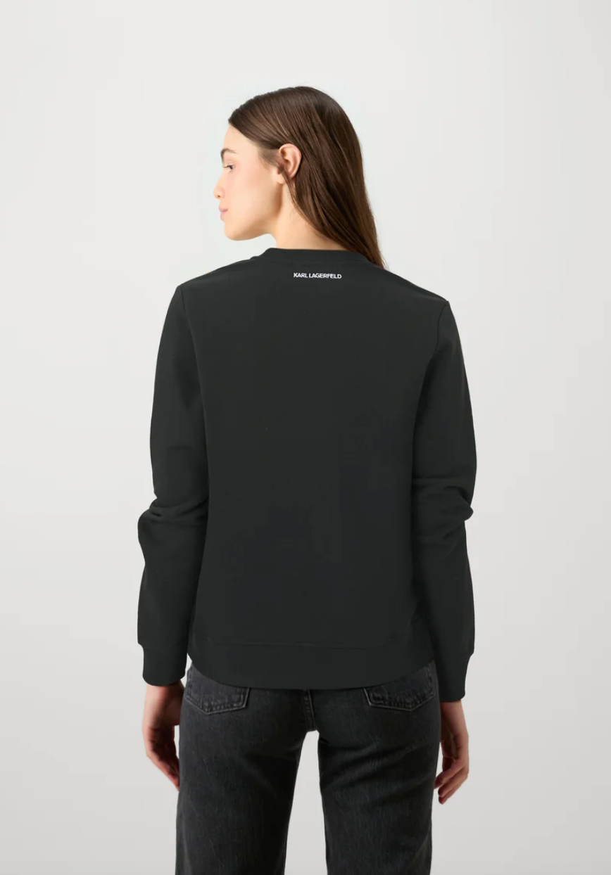 Karl Lagerfeld -Sweatshirt - Sort & Logo - Essential sweat