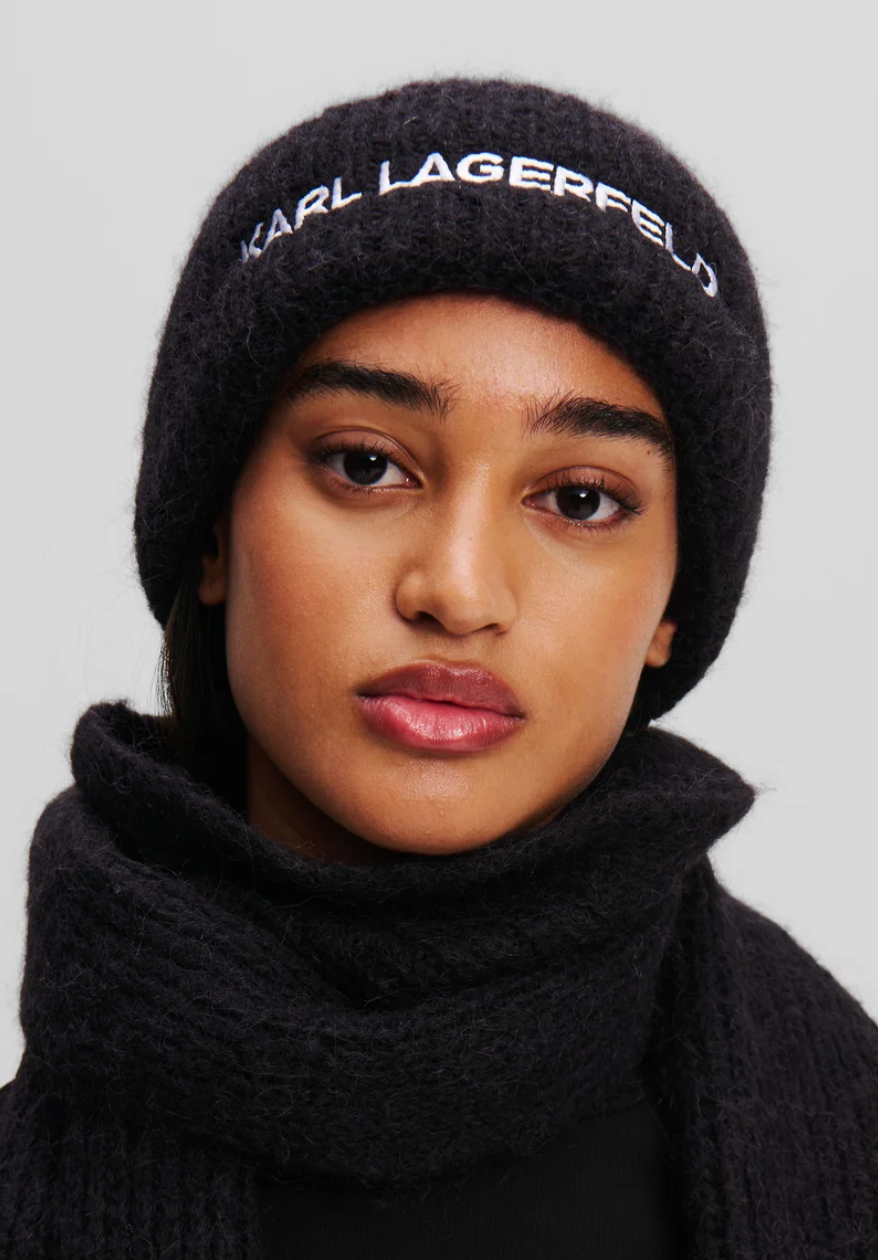 Karl Lagerfeld - Hue - Black - ESSENTIAL BEANIE