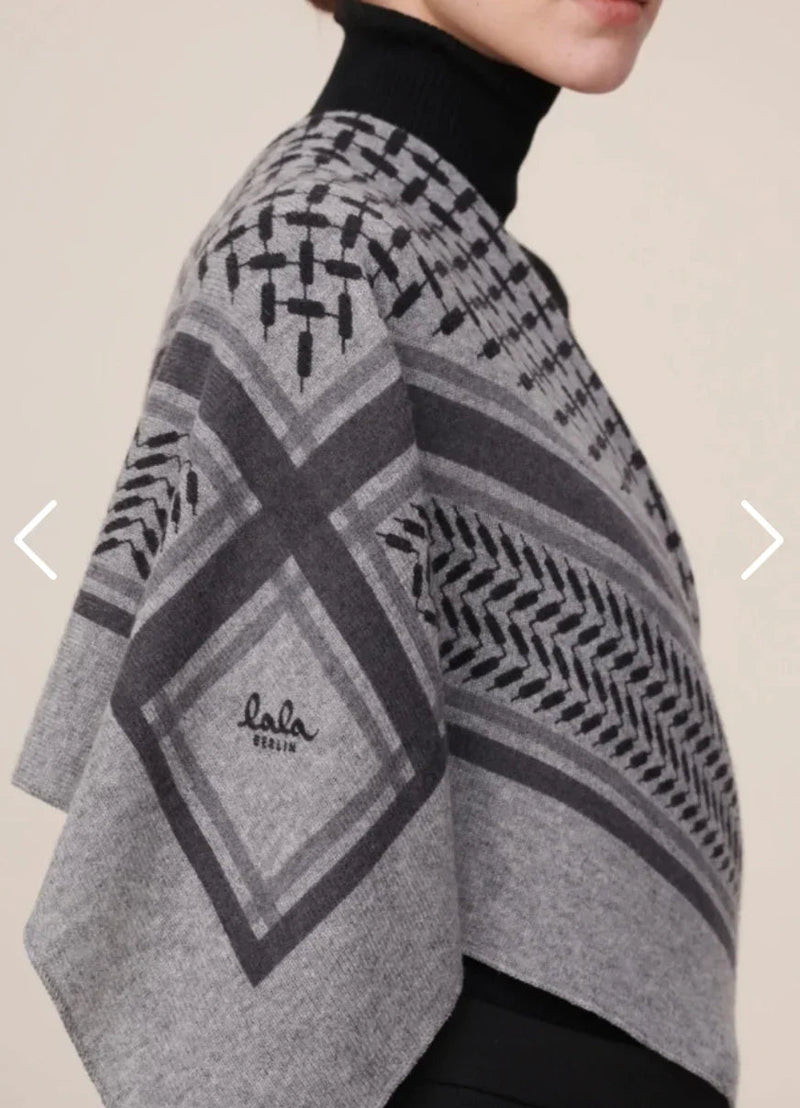 Lala Berlin - Cashmere tørklæde - City middlegrey melange - Trinity Classic M - Stilkompagniet.dk