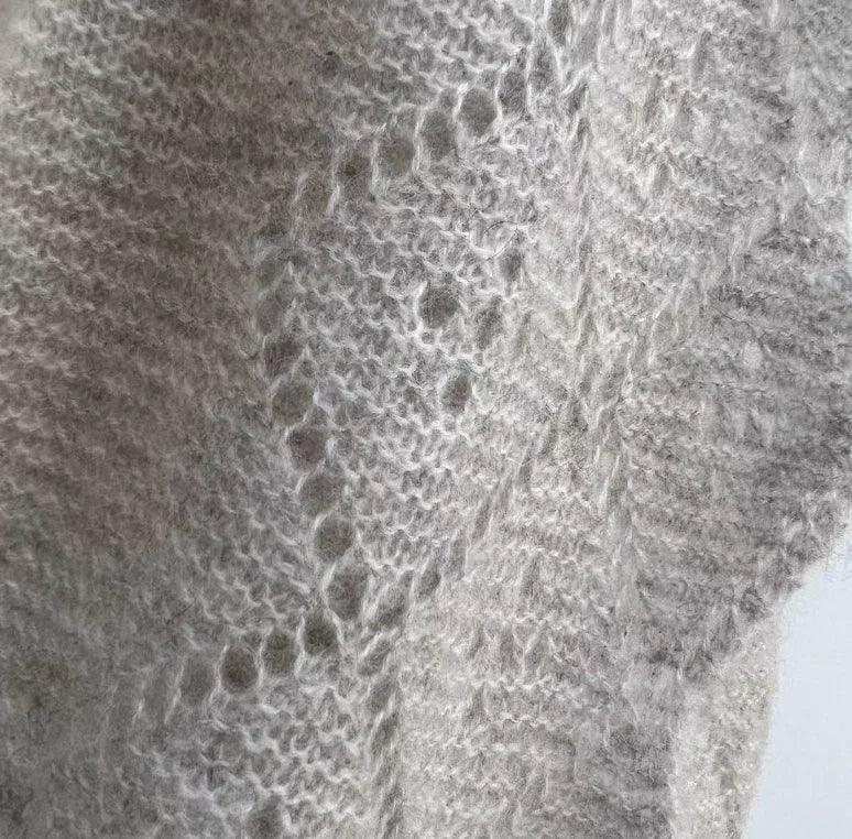 Andcopenhagen - Cashmeretøklæde - Triangle trinity stor 100% Cashmere - Grey - Stilkompagniet.dk