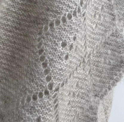 Andcopenhagen - Cashmeretøklæde - Triangle trinity stor 100% Cashmere - Grey - Stilkompagniet.dk