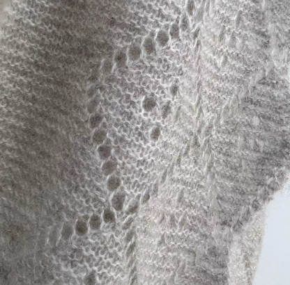 Andcopenhagen - Cashmeretøklæde - Triangle trinity stor 100% Cashmere - Grey - Stilkompagniet.dk