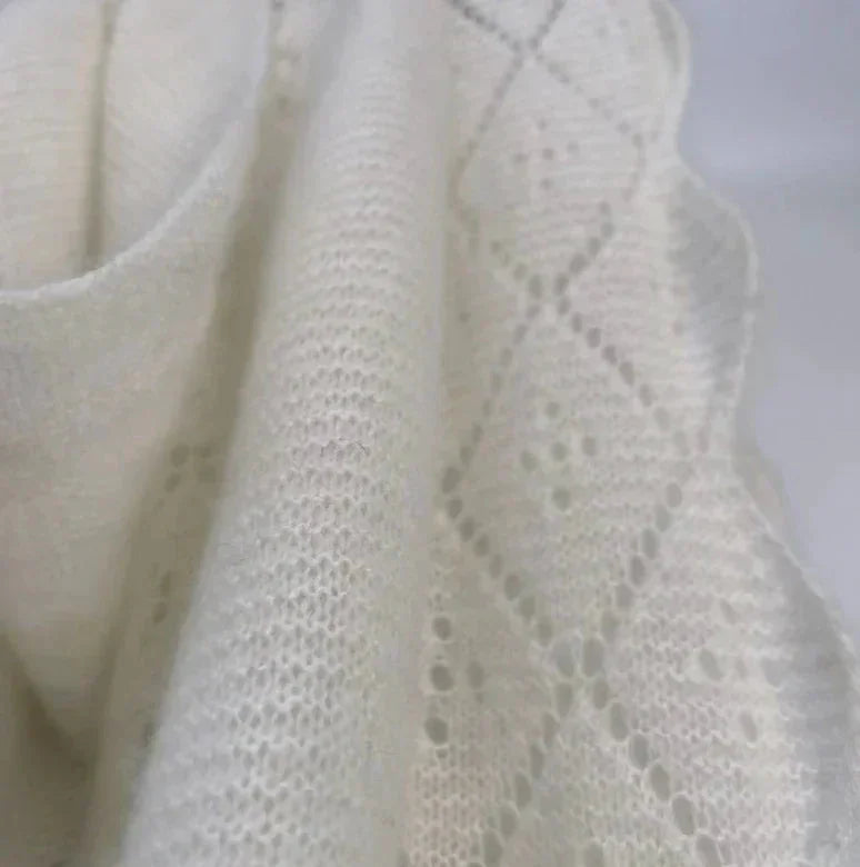 Andcopenhagen - Cashmeretøklæde - Triangle trinity stor 100% Cashmere - White - Stilkompagniet.dk