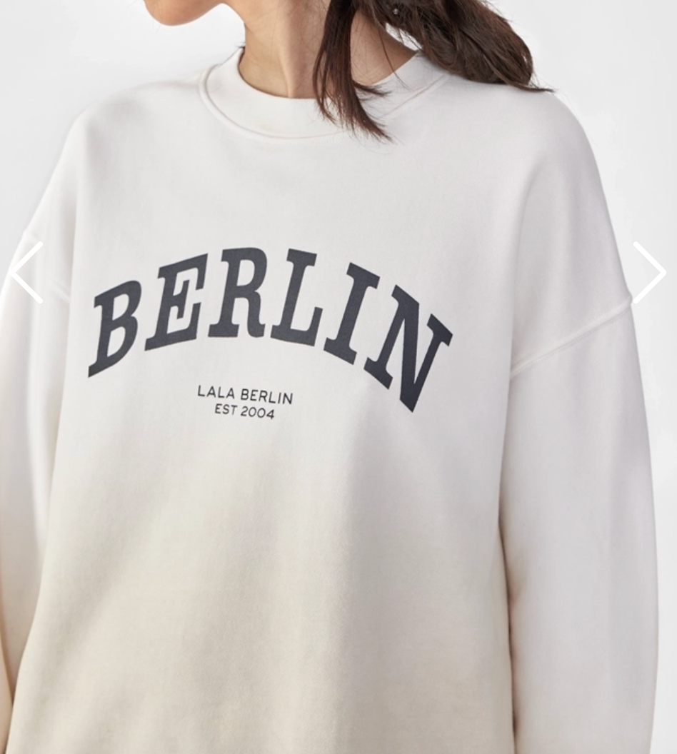 LALA BERLIN - Sweatshirt - Berlin cotton creme