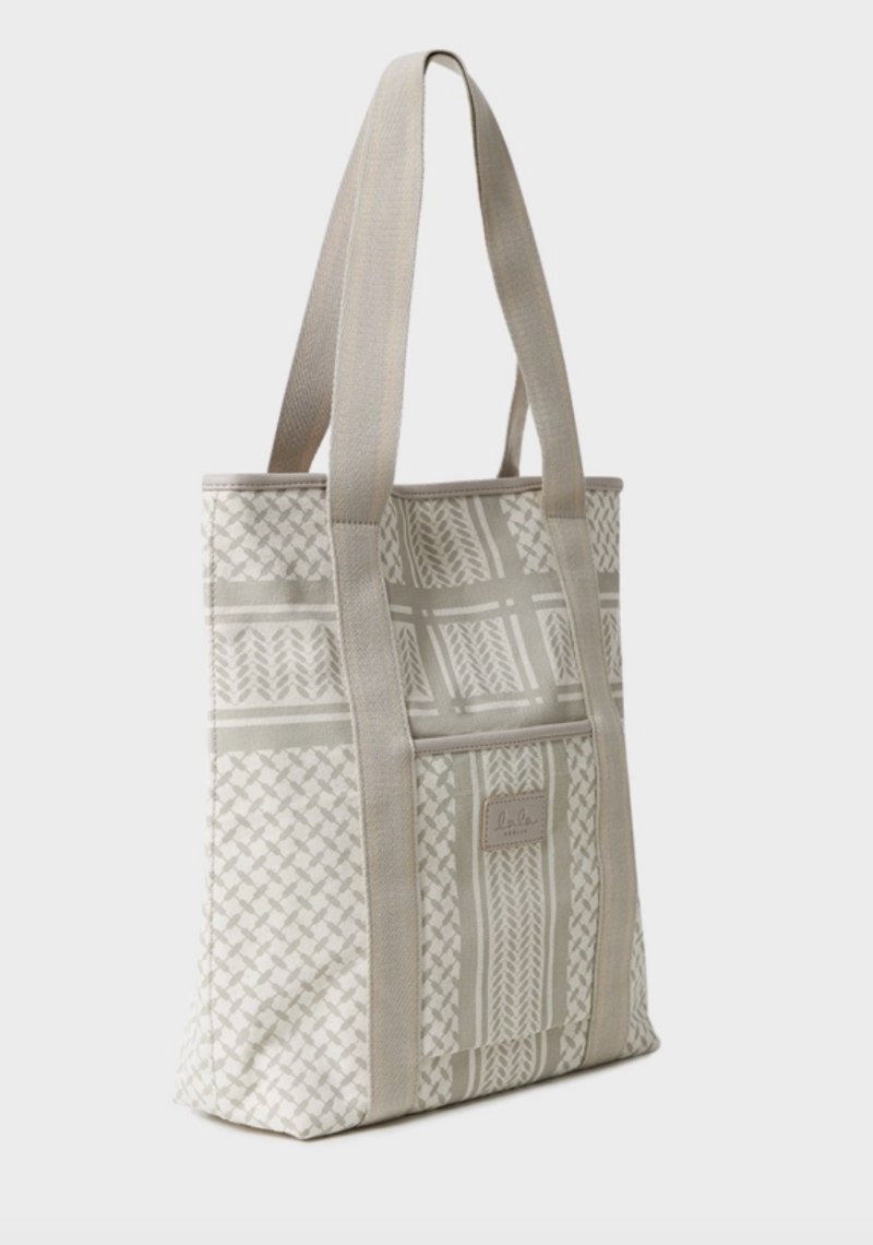 Lala Berlin - Tote bag - Beige stripe - Carmela 2.0 Canvas sss