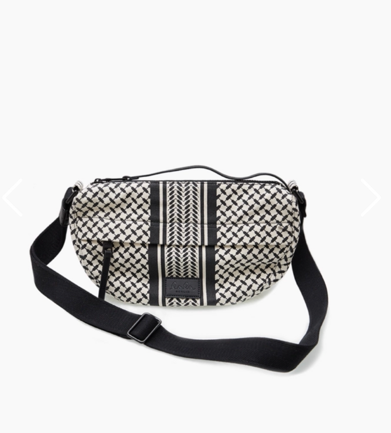 Lala Berlin - Crossbody - Black stripe - Melly Canvas sss