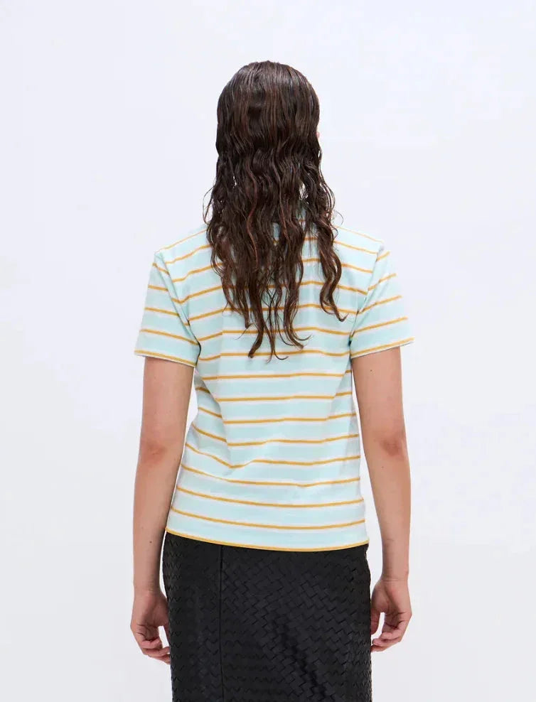 2NDDAY - T-shirt - Stribet Soothing sea - Marissas - Stilkompagniet.dk