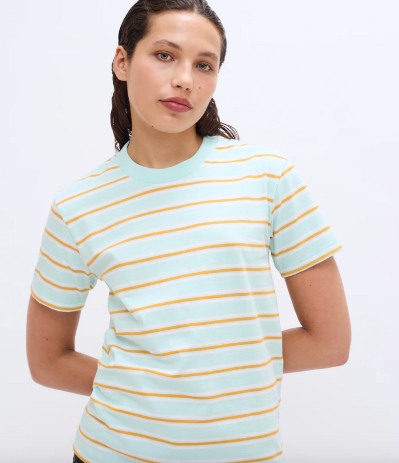 2NDDAY - T-shirt - Stribet Soothing sea - Marissas