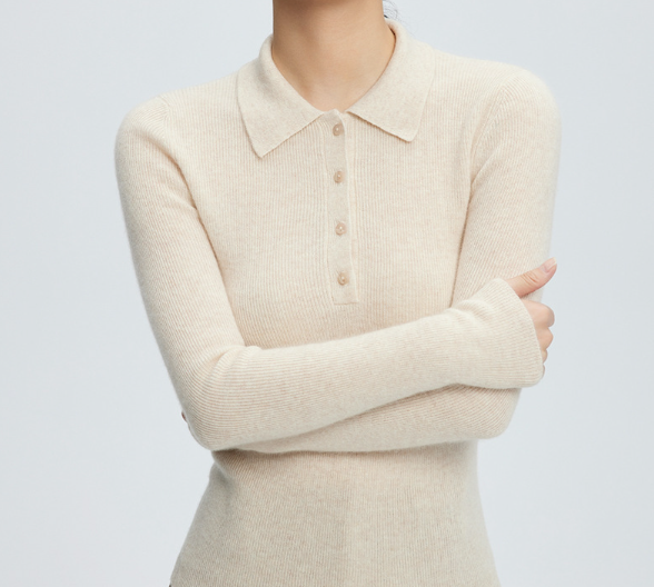 The Collection - Cashmere Polo - Creme - Selma