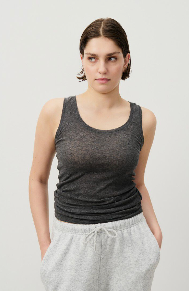 American Vintage - Tank top - Charcoal Melange - Massachusetts