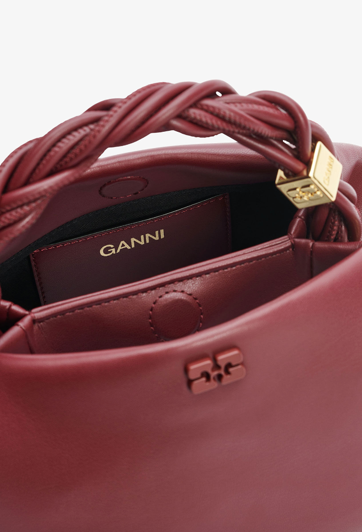 GANNI - Taske - Burgundy - Small Bou