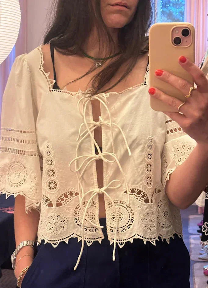 Sissel Edelbo - Skjorte - White - Anja sss - Stilkompagniet.dk