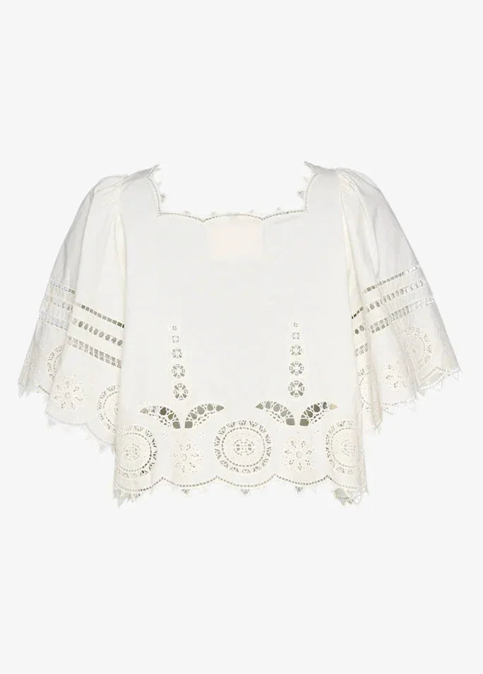 Sissel Edelbo - Skjorte - White - Anja sss - Stilkompagniet.dk