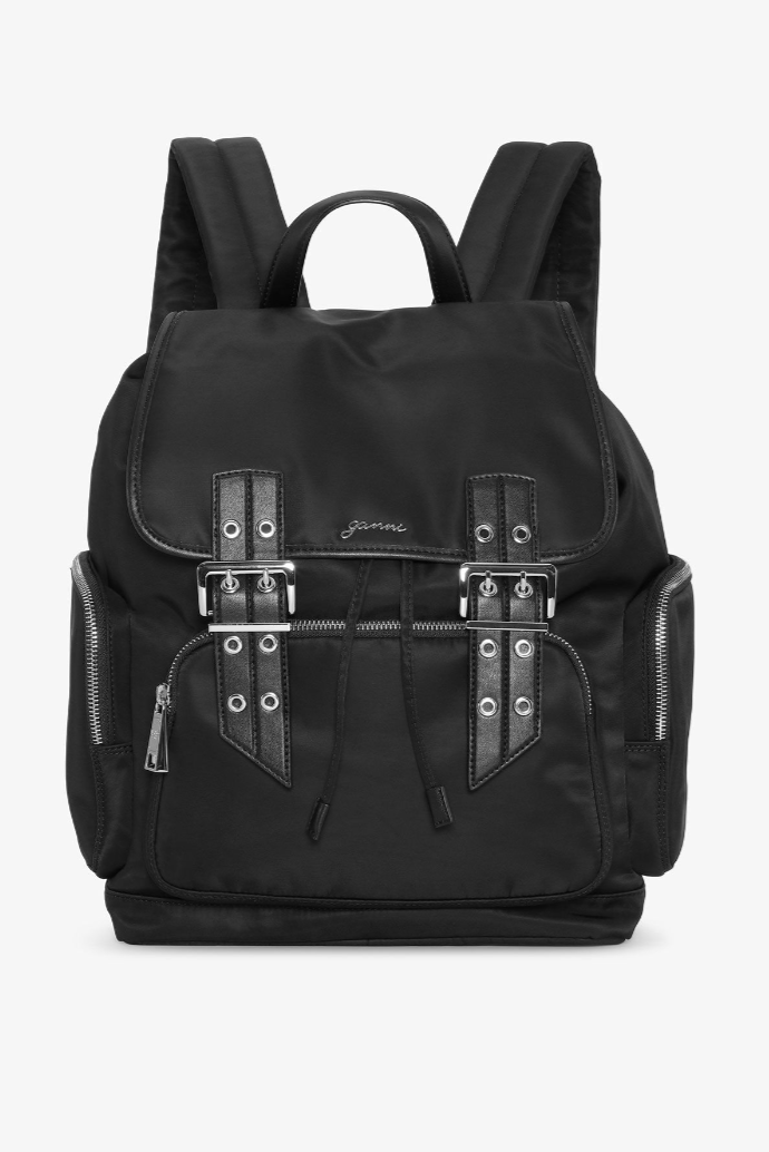 GANNI - Taske - Black - Bucky backpack