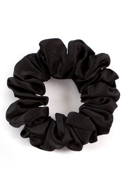 The Collection - Hårelastik - 100% Silke - Black - Silvia