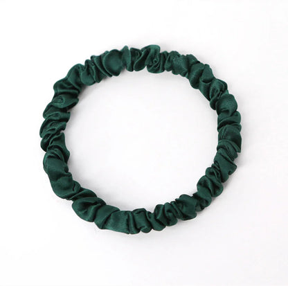 Andcopenhagen - 100% Silke hårelastik - Dark Green - Sisse