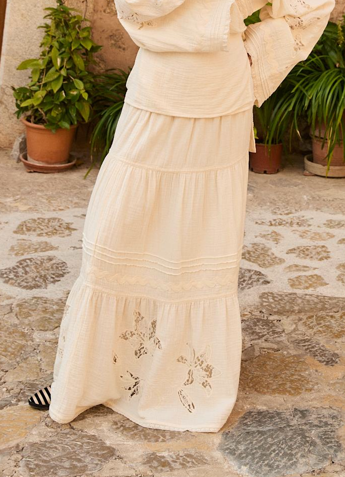 Sissel Edelbo - Nederdel - Off white - Tarsila