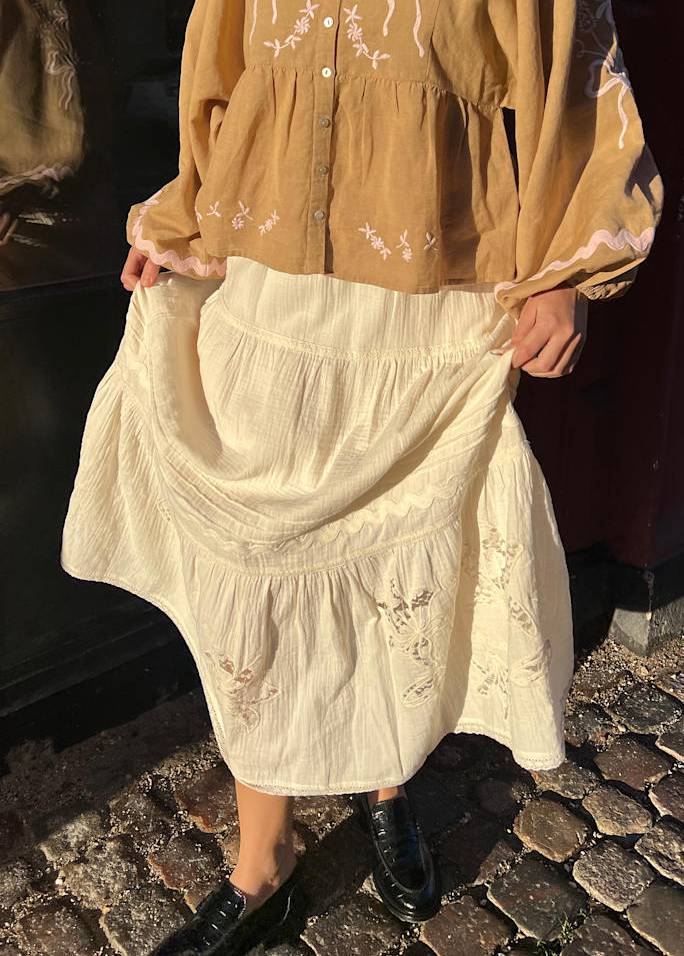 Sissel Edelbo - Nederdel - Off white - Tarsila