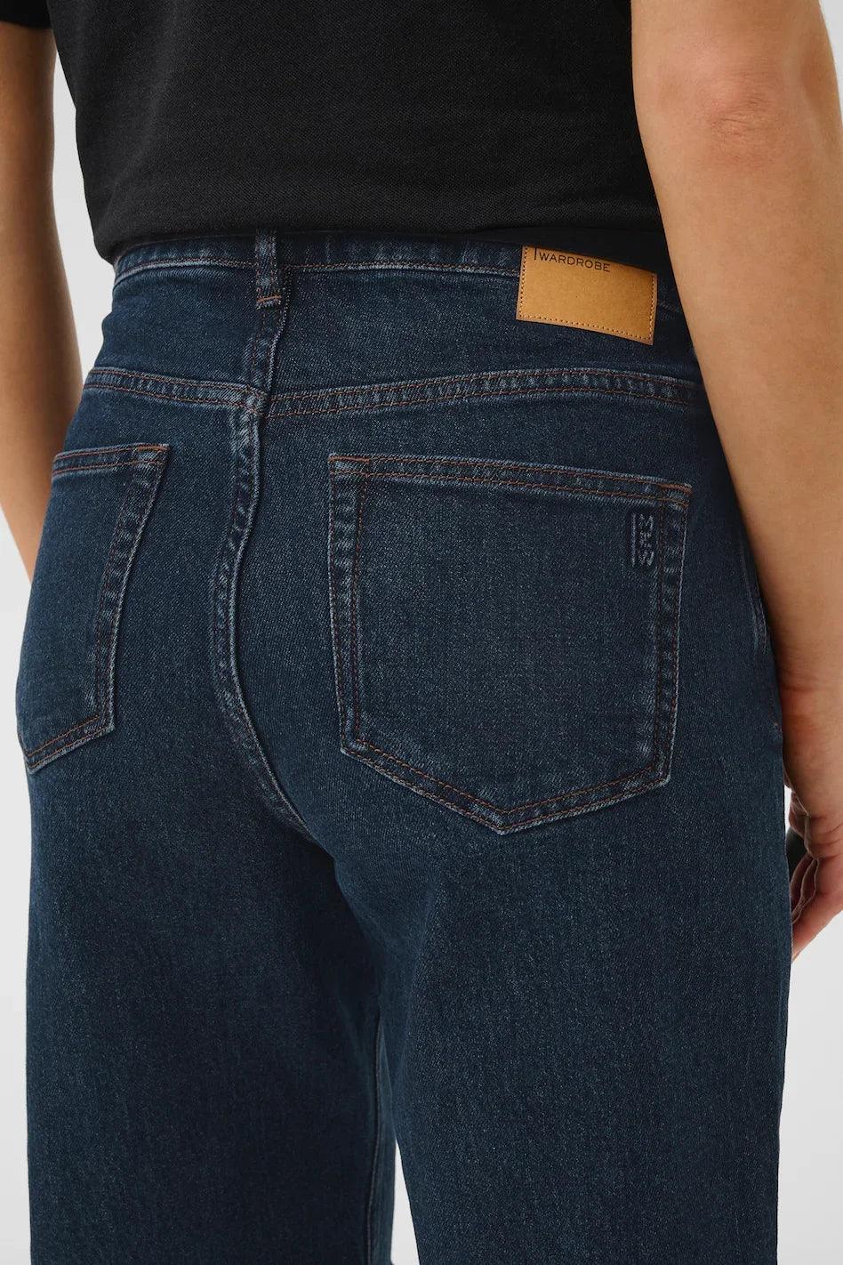 My Essential Wardrobe - Long shorts - Dark blue - LouisMW 139 - Stilkompagniet.dk