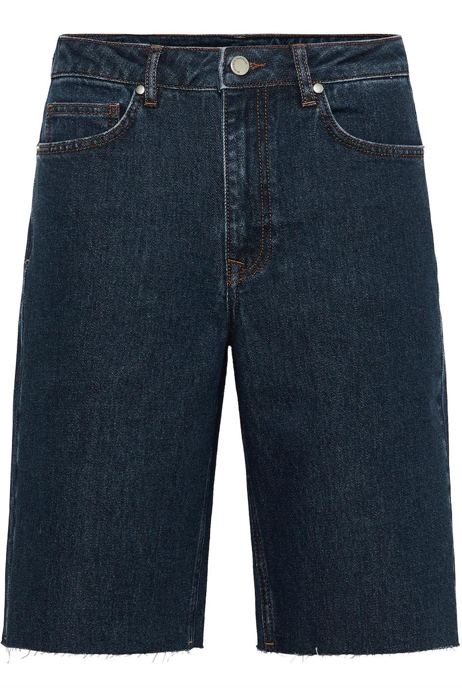 My Essential Wardrobe - Long shorts - Dark blue - LouisMW 139 - Stilkompagniet.dk