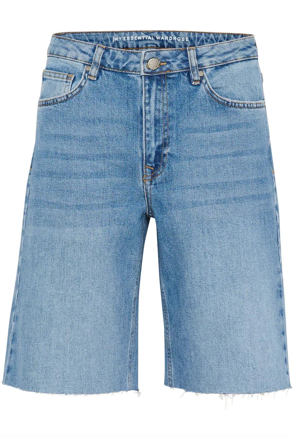 My Essential Wardrobe - Long shorts - Light blue - LouisMW 139 - Stilkompagniet.dk