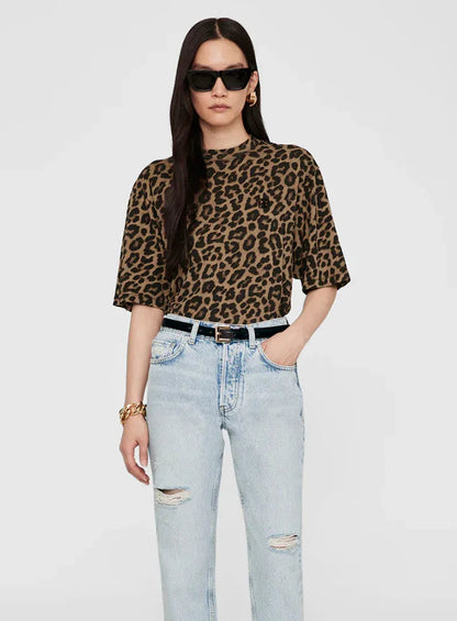 Anine Bing - T-shirt - Leopard - Avi - Stilkompagniet.dk