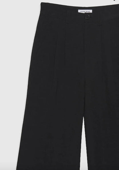 Anine Bing - Bukser - Black Linen blend - Carrie