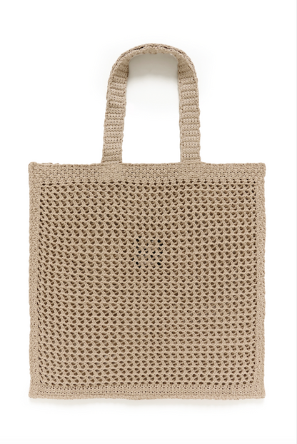 My Essential Wardrobe - Taske Net - Beige Melange - Crochet